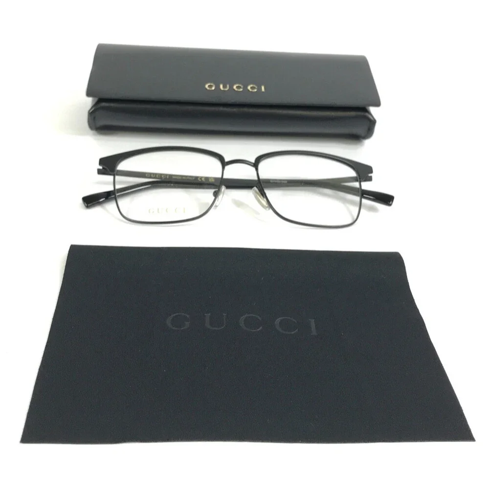 Gucci Eyeglasses Frames GG2135O 006 Matte Black Square Full Rim 56-18-155